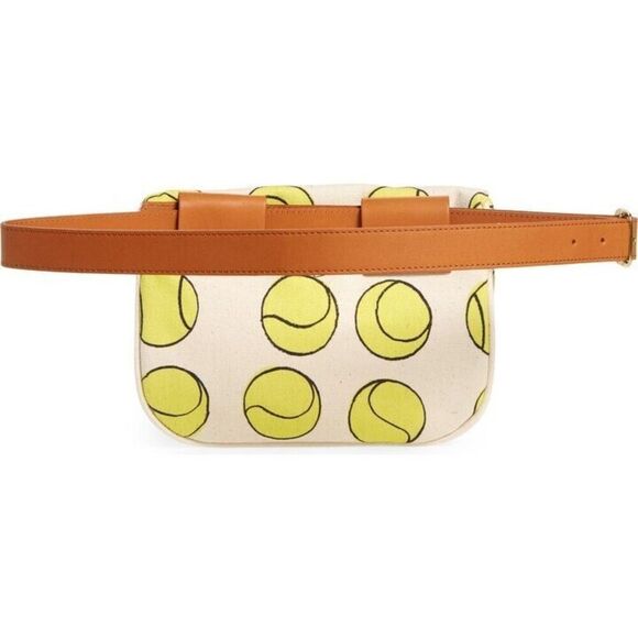 NWT'S Clare V Tennis Balls Belt Bag Neutral Color Sold Out! - Picture 3 of 7